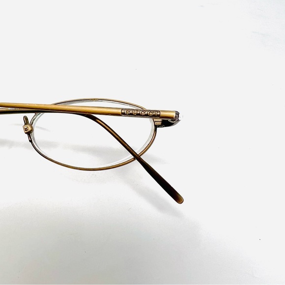 Gucci Eyeglasses Italy Frame GG1605-8GK  Metal 48-21-140 Missing Nose Pads - Picture 9 of 12
